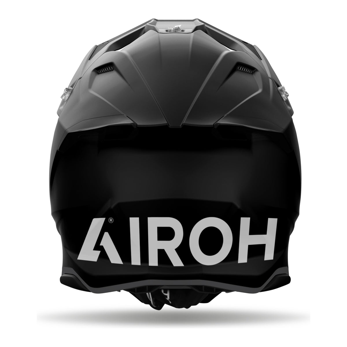 Airoh Twist 3 Color nero opaco codice TW311, vista posteriore con il logo Airoh sulla calotta