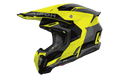 Casco cross Airoh Twist 3 Fancy giallo fluo, vista tre quarti anteriore sinistra