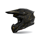 Airoh Twist 3 Titan Nero/Oro Opaco TW3TIT35, casco cross, vista di tre quarti dal lato sinistro