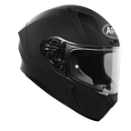 Casco integrale Airoh Valor VA11 nero opaco con visiera trasparente, tre quarti anteriore destro
