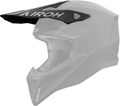 Frontino Nero Opaco originale Airoh WRA11F per casco Wraaap, mostrato su un casco in trasparenza, foto ufficiale del ricambio