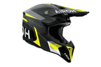 Airoh Wraaap Conquer nero giallo opaco codice WRAC31, lato destro con frontino removibile