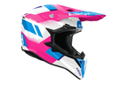 Airoh Wraaap Vision bianco rosa codice WRAV54, lato destro con frontino removibile
