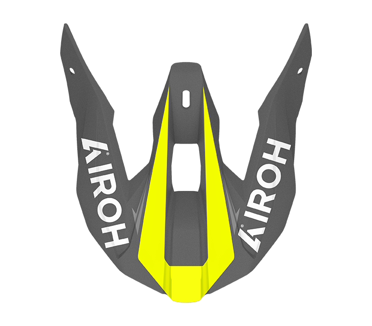 Frontino Conquer Giallo Opaco originale Airoh WRAC31F per casco Wraaap, foto ufficiale del ricambio