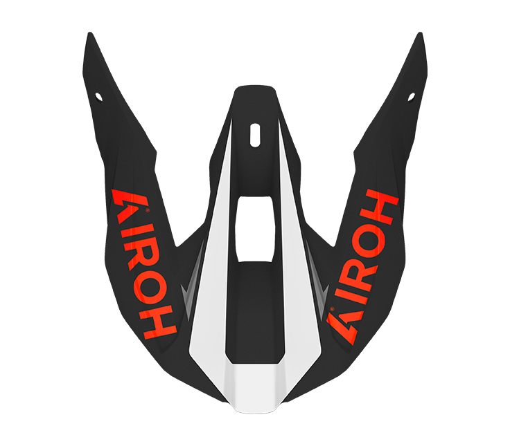 Frontino Conquer Arancione Opaco originale Airoh WRAC32F per casco Wraaap, foto ufficiale del ricambio