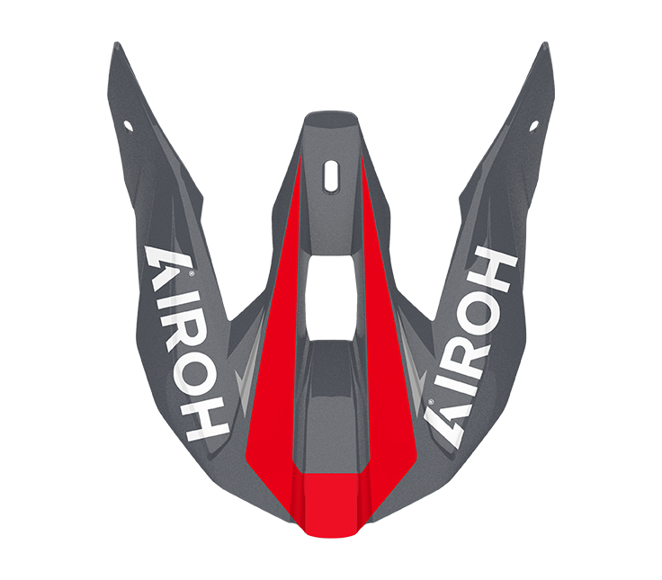 Frontino Conquer Rosso Lucido originale Airoh WRAC55F per casco Wraaap, foto ufficiale del ricambio