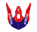 Frontino Vision Blu/Rosso Lucido originale Airoh WRAV55F per casco Wraaap, foto ufficiale del ricambio