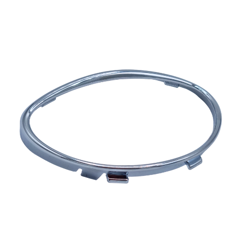 Cornice cromata della griglia anteriore originale Aprilia 5A000124 per Scarabeo 50 e 100: anello a goccia in plastica cromata con le clip di aggancio integrate