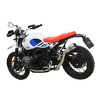 BMW R nineT Urban GS con terminale Arrow, vista di tre quarti posteriore