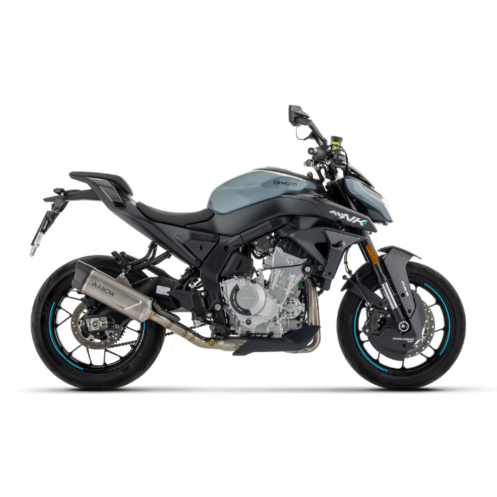 CFMOTO 675 NK 2025-2026 con terminale Arrow Pro-Race compatibile con il dB-Killer 11012DB