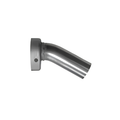 dB-Killer Arrow 11013DB per terminale X-Kone in metallo argento, corpo curvo con flangia forata