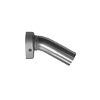 dB-Killer Arrow 11013DB per terminale X-Kone in metallo argento, corpo curvo con flangia forata