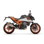 KTM Duke 990 con telaio arancione e terminale Arrow, sede del dB-Killer 11013DB