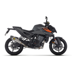 KTM Duke 990 grigia con terminale Arrow montato, punto di inserimento del dB-Killer 11013DB