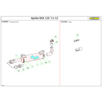 Disegno tecnico Arrow: montaggio su Aprilia RS4 125 del terminale 51509AO col catalizzatore 11013KZ