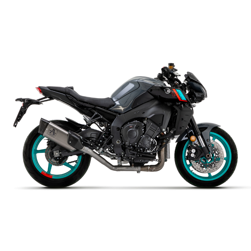 Hypernaked nera e turchese con terminale Arrow: da qui si estrae il db-killer 11015DB da 42 mm