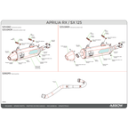 Arrow 52002PD Collettore Racing Titanio – Aprilia RX/SX 125 2021-2024 - Moon Bike - Vista 9