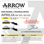Arrow 52013AKN Terminale Thunder Racing Alluminio Dark Fondello Carbonio – Aprilia RX/SX 125 2025-2026 - Moon Bike - Vista 5