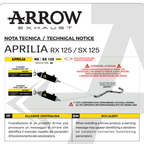 Arrow 52013AON Terminale Thunder Racing Alluminio Dark Fondello Acciaio – Aprilia RX/SX 125 2025-2026 - Moon Bike - Vista 5