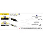 Arrow 52509AKN Terminale Thunder Alluminio Dark Fondello Carbonio – Aprilia RX/SX 125, UM DSR EX, Malaguti XTM/XSM - Moon Bike - Vista 2