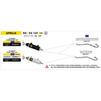 Arrow 52509AON Terminale Thunder Alluminio Dark Fondello Acciaio – Aprilia RX/SX 125, UM DSR EX, Malaguti XTM/XSM - Moon Bike - Vista 2