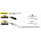 Arrow 52509AON Terminale Thunder Alluminio Dark Fondello Acciaio – Aprilia RX/SX 125, UM DSR EX, Malaguti XTM/XSM - Moon Bike - Vista 3