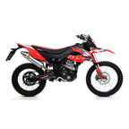 Arrow 52509AON Terminale Thunder Alluminio Dark Fondello Acciaio - Moon Bike - Montato sulla moto, vista laterale