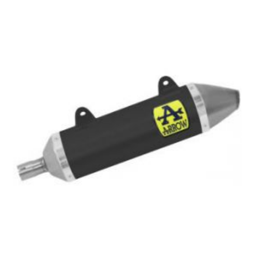 Arrow 52509AON Terminale Thunder Alluminio Dark Fondello Acciaio – Aprilia RX/SX 125, UM DSR EX, Malaguti XTM/XSM - Moon Bike - Vista 1