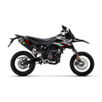 Arrow 52510AKN Terminale Thunder Alluminio Dark Fondello Carbonio – Aprilia RX/SX 125 2021-2024 - Moon Bike - Vista 2