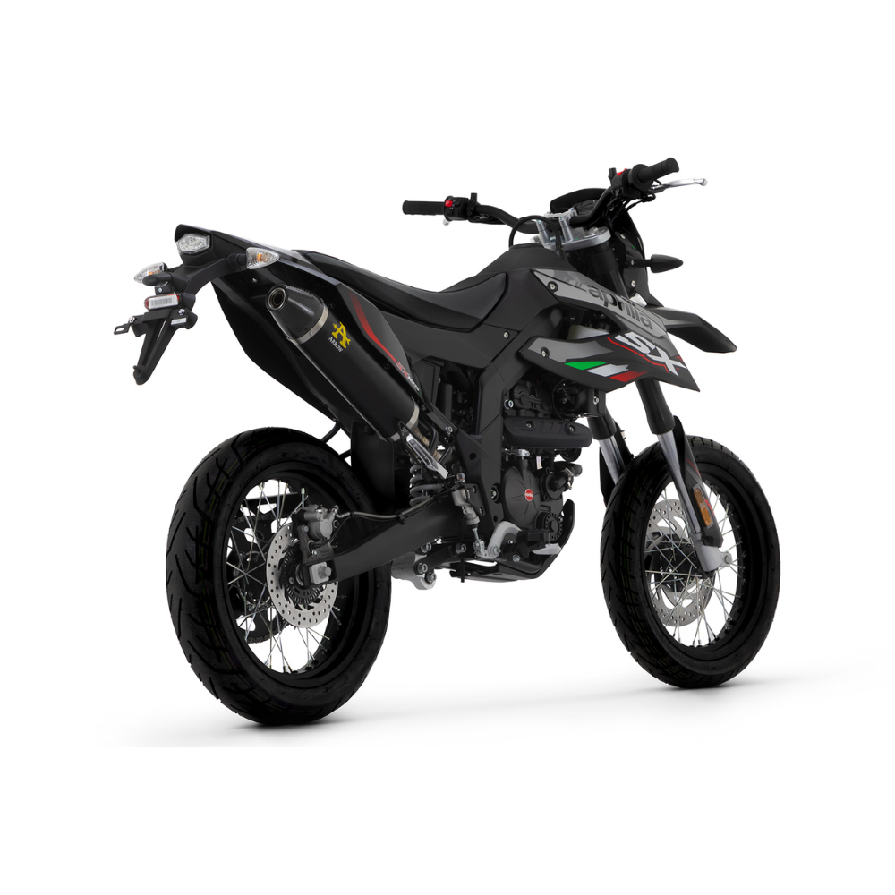 Arrow 52510AKN Terminale Thunder Alluminio Dark Fondello Carbonio – Aprilia RX/SX 125 2021-2024 - Moon Bike - Vista 3