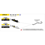 Arrow 52510AKN Terminale Thunder Alluminio Dark Fondello Carbonio – Aprilia RX/SX 125 2021-2024 - Moon Bike - Vista 4