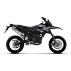 Arrow 52510AO Terminale Thunder Alluminio Fondello Acciaio - Moon Bike - Montato su Aprilia SX 125, vista laterale