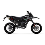 Arrow 52510AON Terminale Thunder Alluminio Dark Fondello Acciaio - Moon Bike - Montato su Aprilia SX 125, vista laterale