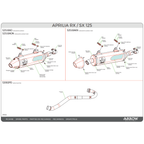 Arrow 52510AON Terminale Thunder Alluminio Dark Fondello Acciaio – Aprilia RX/SX 125 2021-2024 - Moon Bike - Vista 5