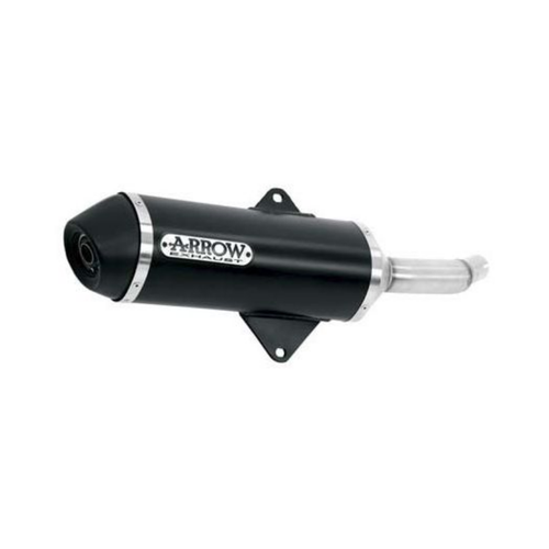 Arrow 53505ANN terminale Urban in alluminio Dark nero con fondello in acciaio, per Vespa GTS