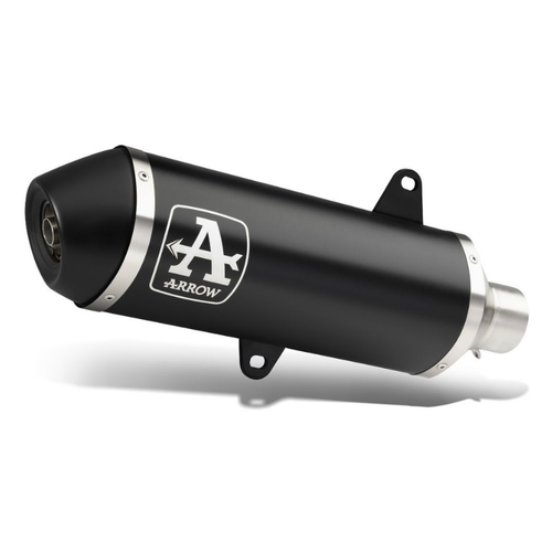 Arrow 53508ANN terminale Urban in alluminio Dark nero con logo Arrow, per Honda Forza 125