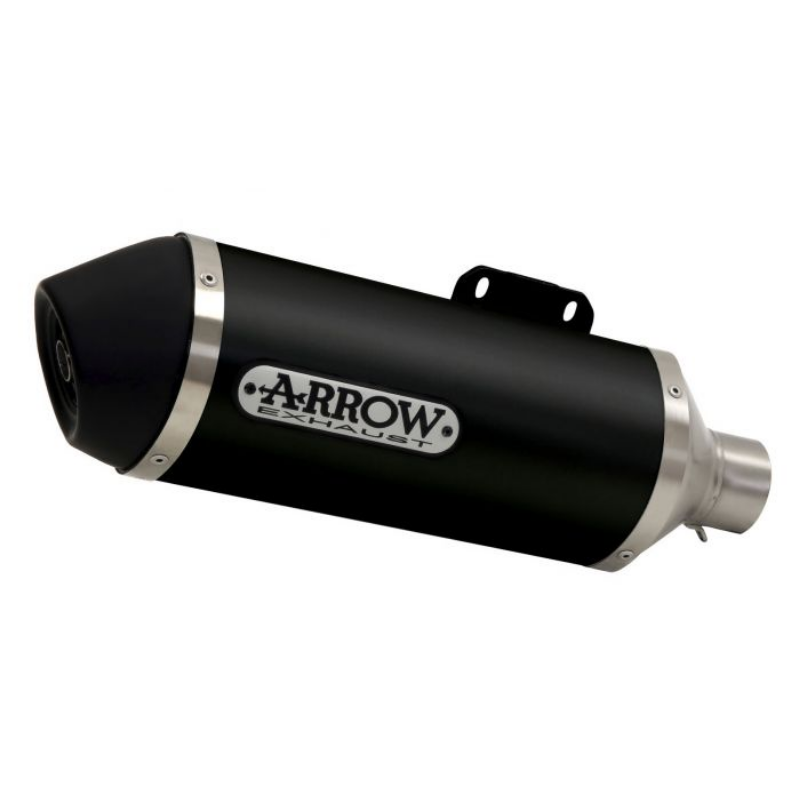 Arrow 53514ANN terminale Urban in alluminio Dark nero con scritta Arrow, per Honda SH 125i e 150i