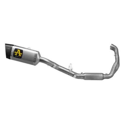 Impianto Arrow Pista racing 71068PT completo: silenziatore titanio, fondello carbonio, collettori inox