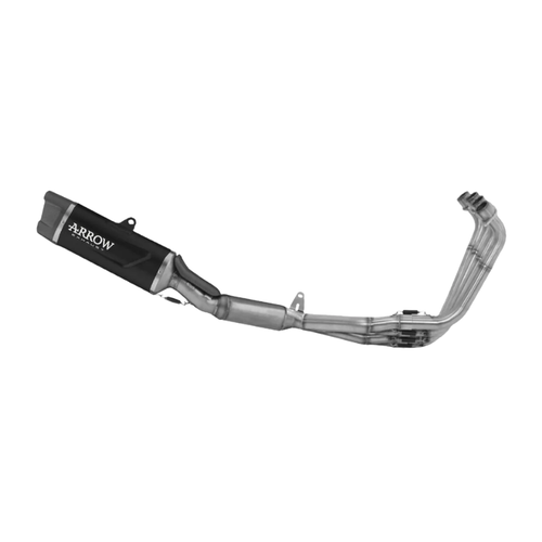 Arrow 71069AKN kit completo racing: collettori in acciaio inox e terminale Indy Race EVO alluminio Dark
