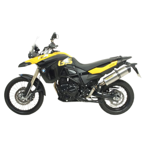 BMW F 800 GS con impianto di scarico Arrow completo, vista laterale destra