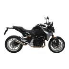 BMW F 900 R nera con impianto di scarico Arrow, vista laterale destra