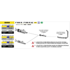 Schema di montaggio Arrow per BMW F 900 R e F 900 R A2 2020-2024
