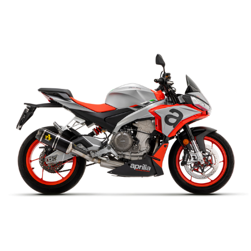 Aprilia Tuono 660 con l'impianto Arrow Indy Race completato dai collettori catalitici 71755KZ