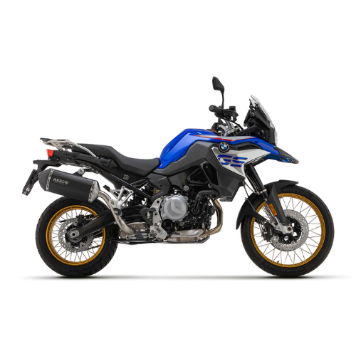 BMW F 850 GS con impianto di scarico Arrow completo, vista laterale sinistra