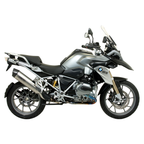 BMW R 1200 GS 2013-2016 con terminale Arrow Maxi Race-Tech in versione titanio, stessa forma del 71805AK in alluminio, foto di gamma del costruttore