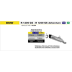 Tavola di montaggio Arrow BMW R 1200 GS e R 1200 GS Adventure 2013-2016 (tipo R12W) con il terminale 71805AKN omologato per collettori originali