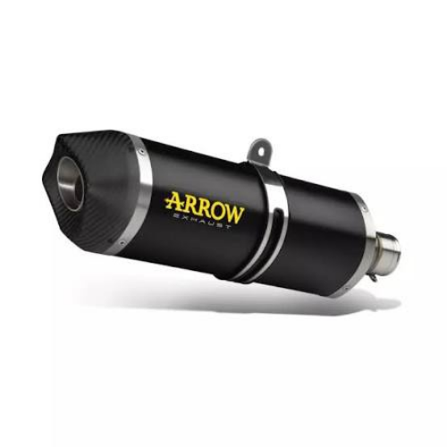 Terminale Arrow 71878AKN Race-Tech in alluminio Dark con fondello in carbonio per Benelli TRK 502