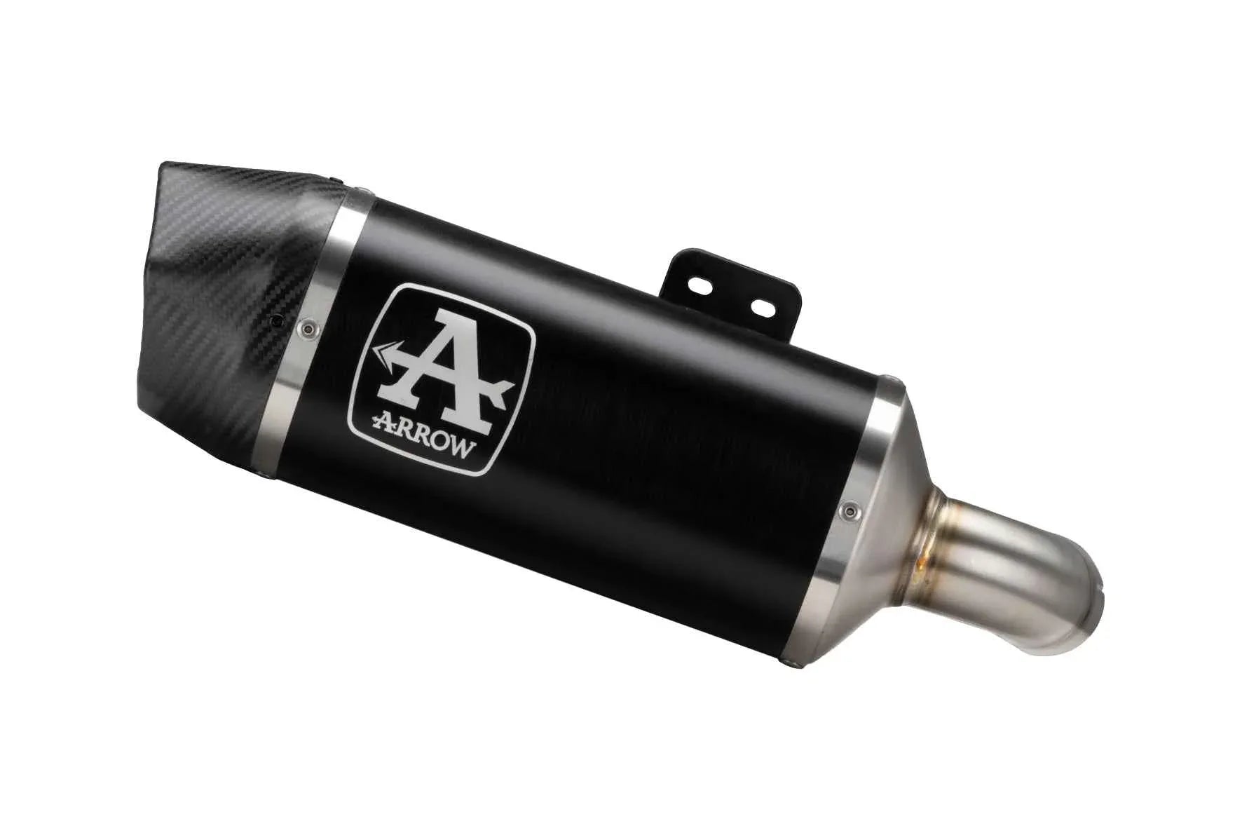 Terminale Arrow 71915AKN Indy Race alluminio Dark con fondello in carbonio, alta risoluzione