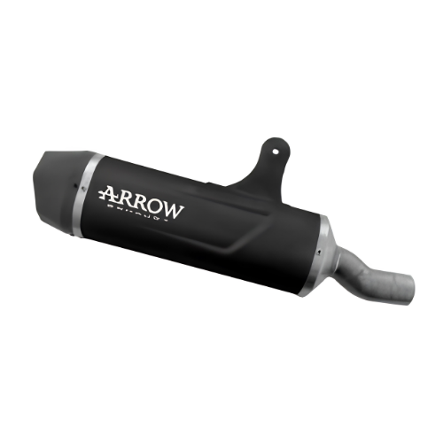 Terminale Arrow 71960AKN Indy Race EVO in alluminio Dark con raccordo inox per Benelli TRK 702