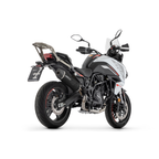 Benelli TRK 702 di tre quarti posteriore destro con il terminale Arrow 71960AON Indy Race
